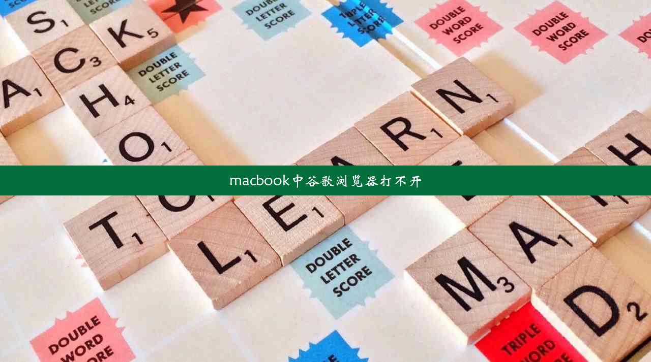 macbook中谷歌浏览器打不开