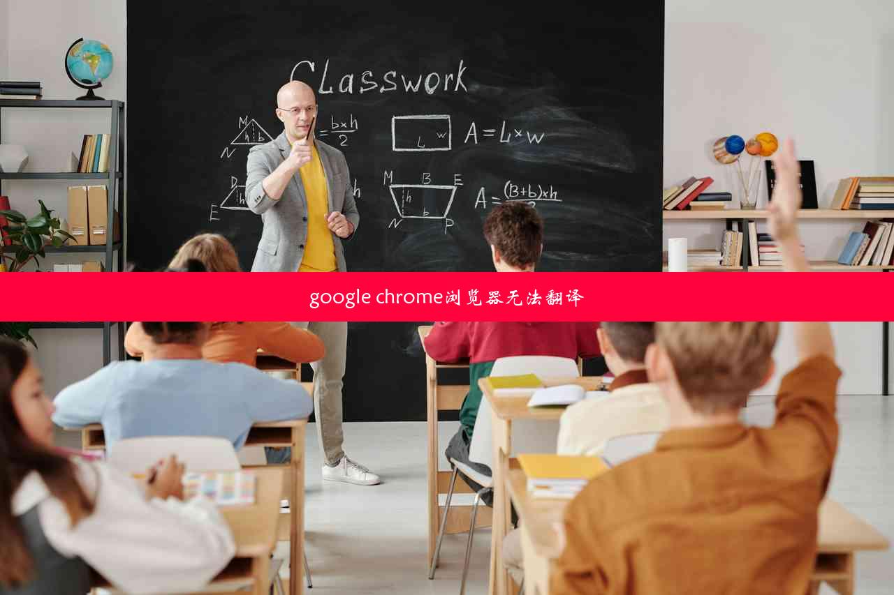 google chrome浏览器无法翻译