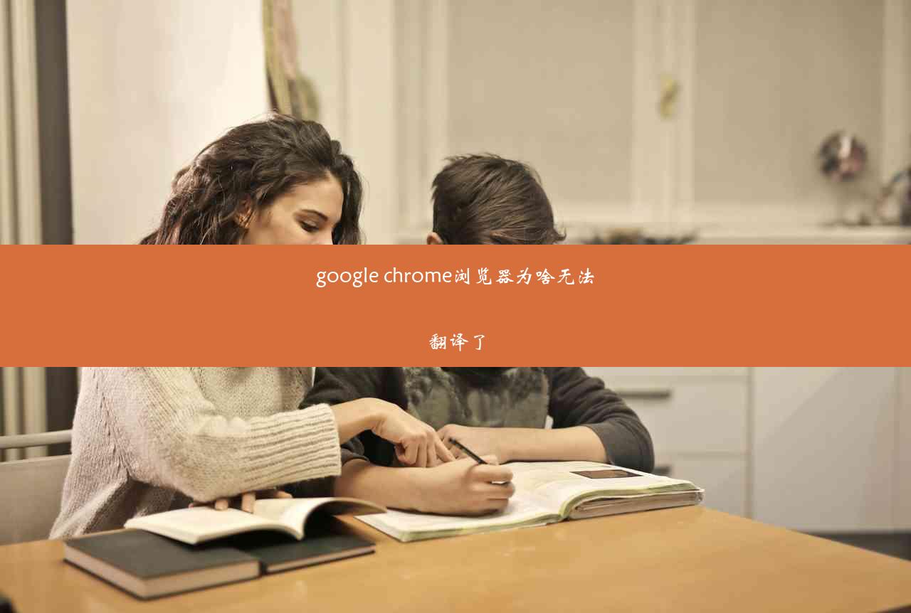 google chrome浏览器为啥无法翻译了